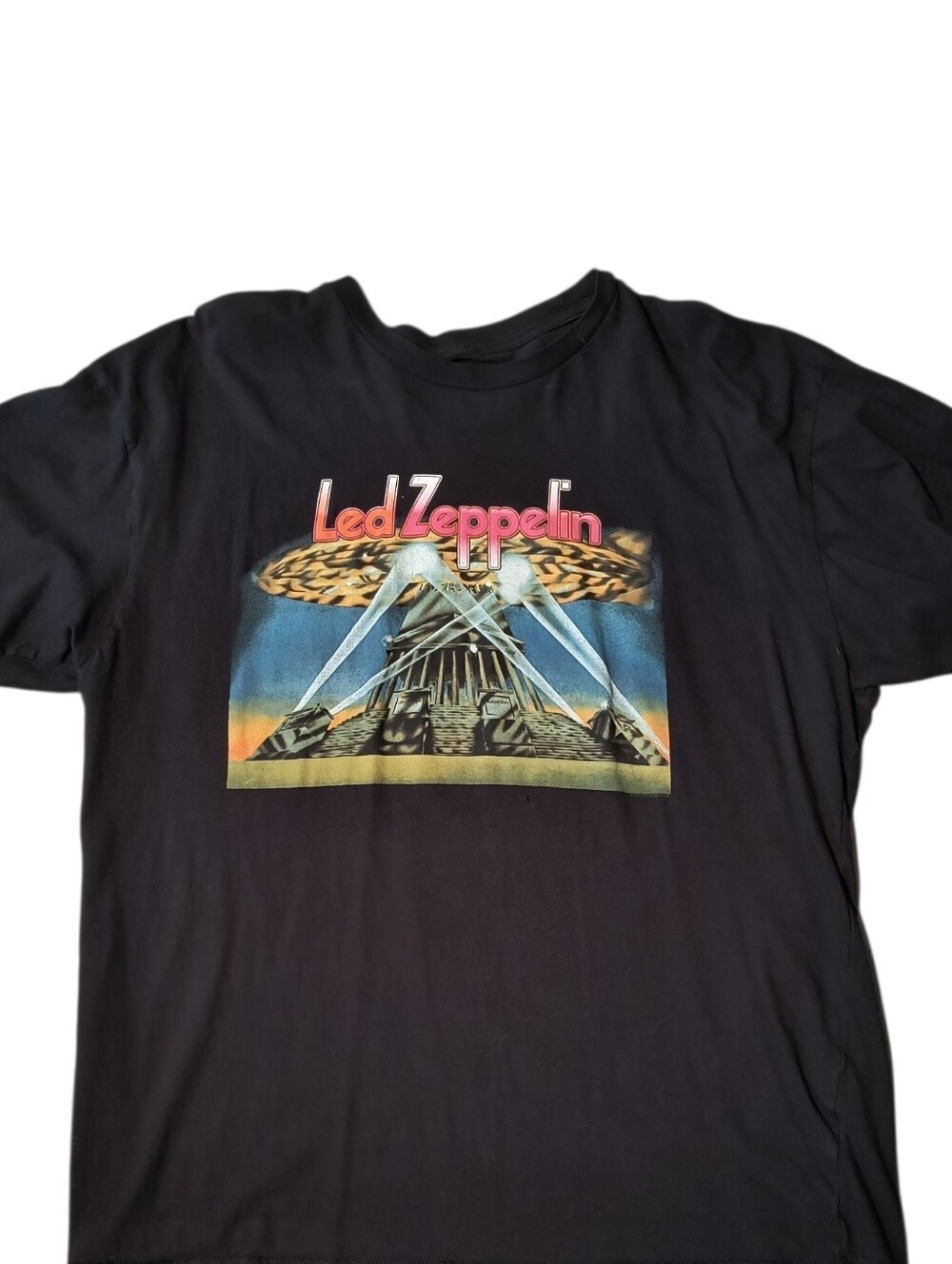 Black Led Zeppelin Graphic Tee with Logo